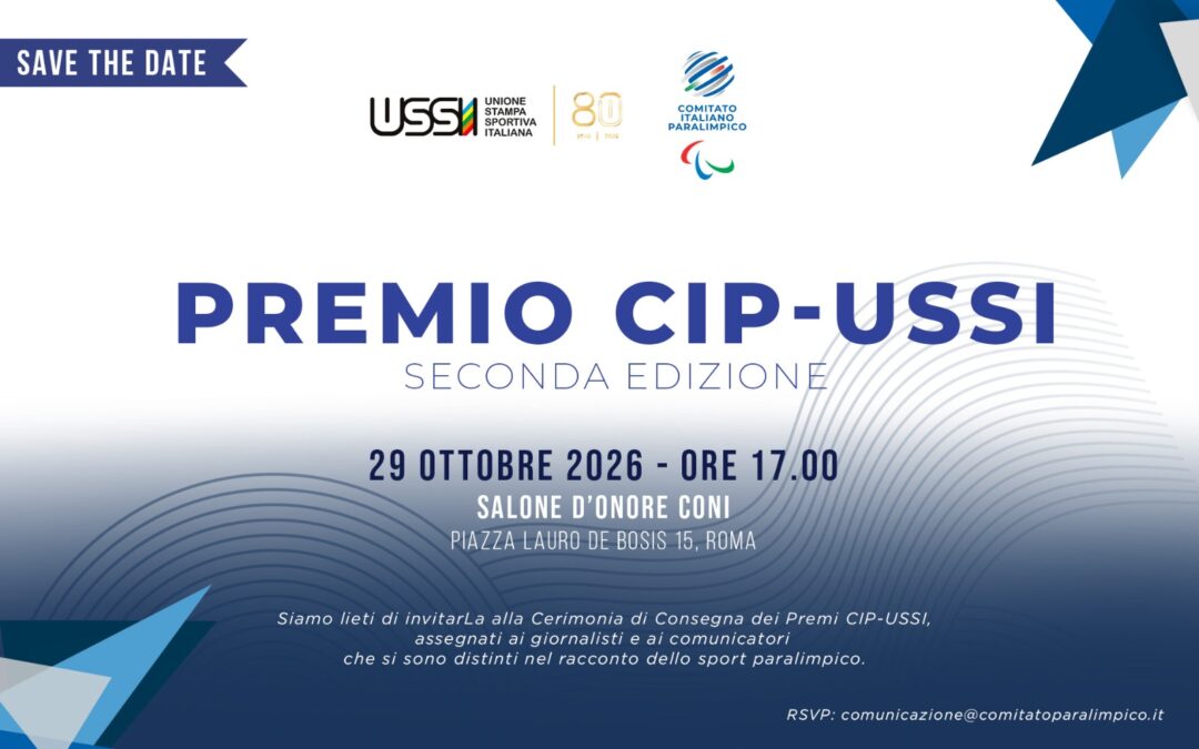 Comunicazione e sport paralimpico: il 29 ottobre i seminari di formazione e il Premio CIP-USSI